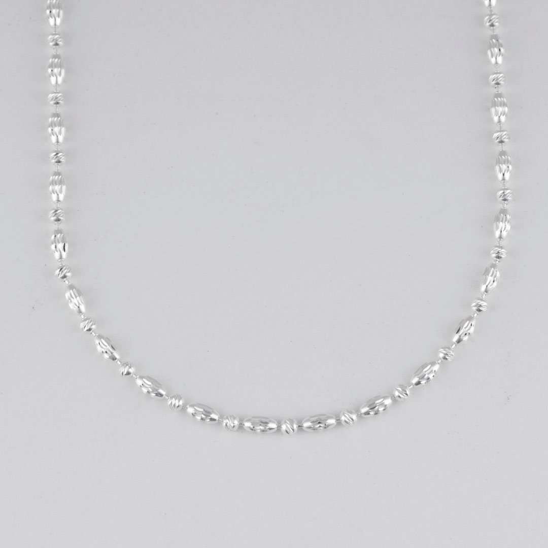 CADENA BARRIL DIAMANTADO BALIN DISCOTEQUERO 2MM-45CM