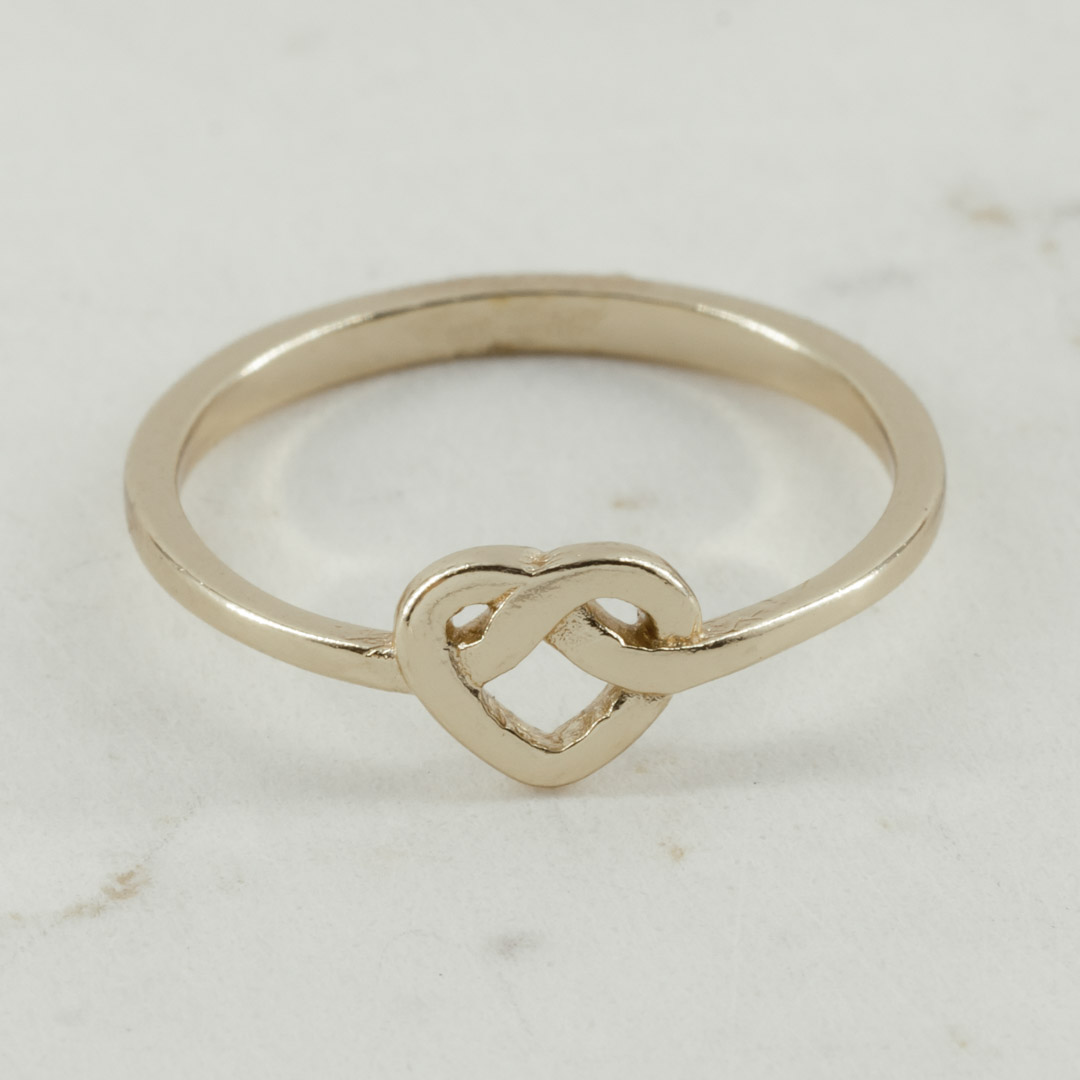 ANILLO CORAZON ENLAZADO