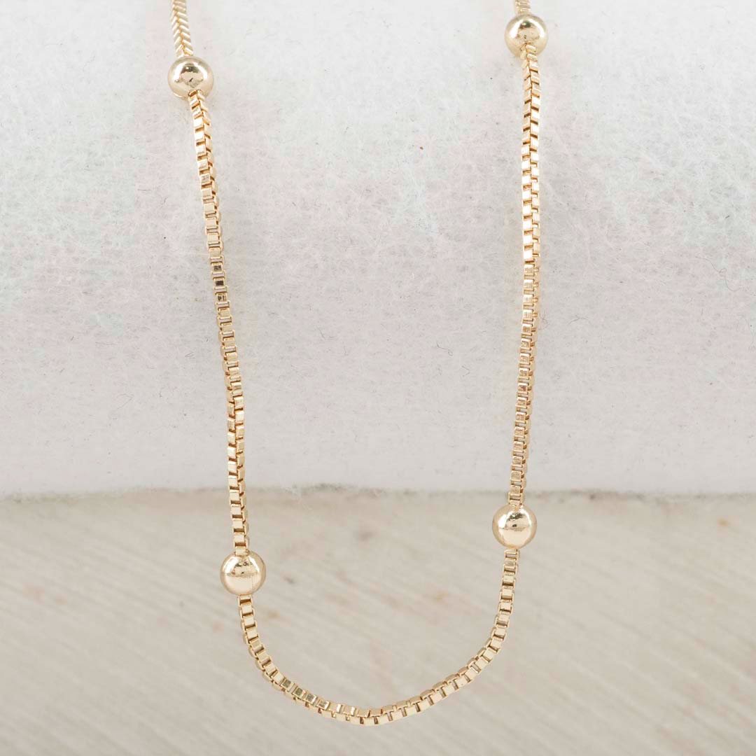 CADENA VENECIANA BOLITAS 2.5mm-45cm