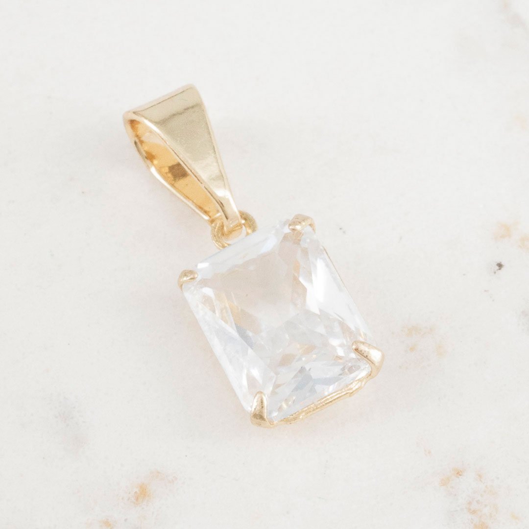 DIJE RECTANGULAR CIRCONIA 10mm x 6mm